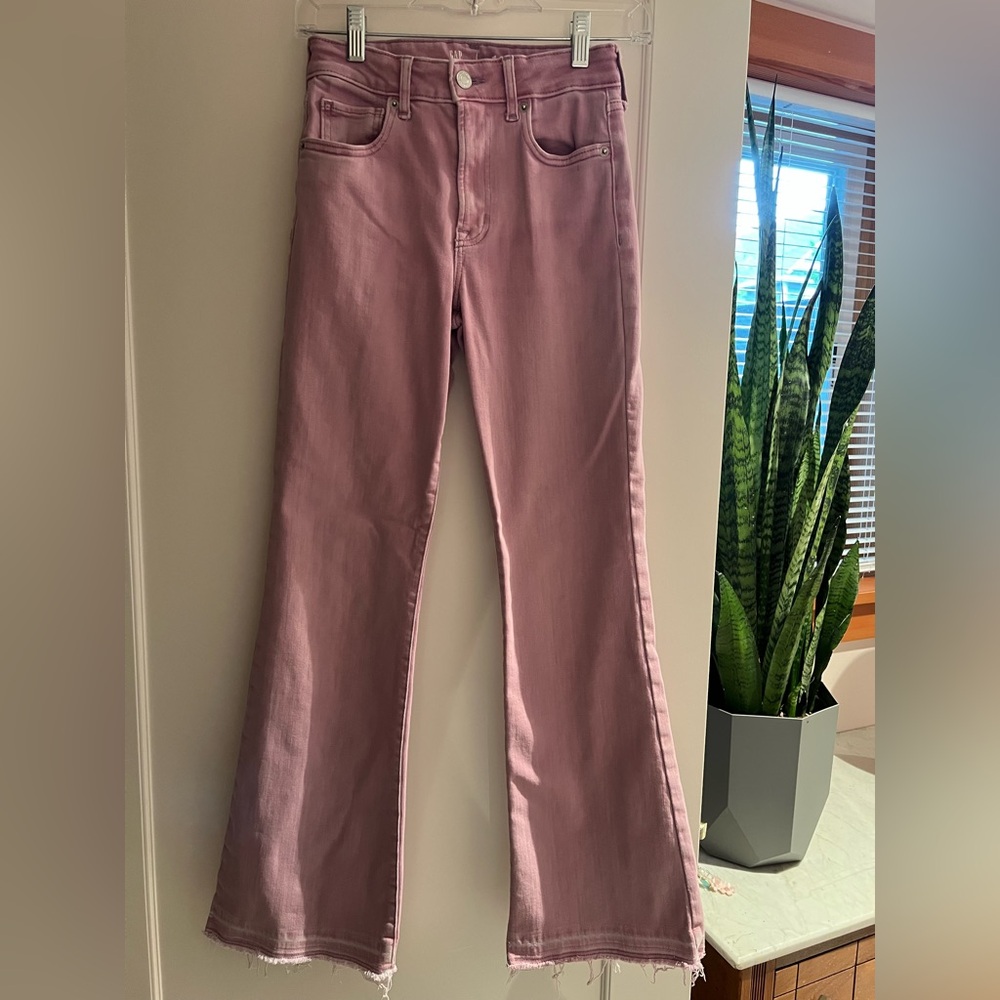 Gap Girls 16 Slim Lilac Flare Jeans